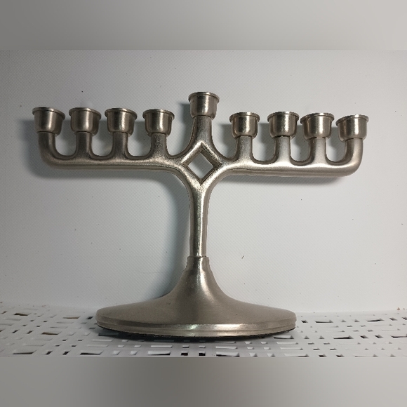 Restoration Hardware Pewter Menorah - Picture 1 of 4